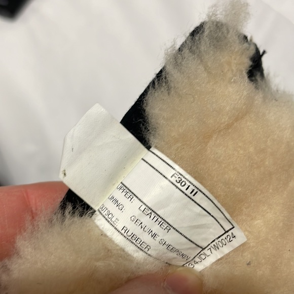 Ugg Avondale Black Suede Boots Diamond Gold and Silver Metal Studs inside zip - Picture 12 of 16